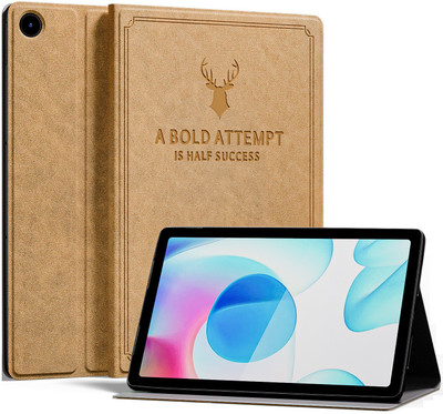 SwooK Flip Cover for realme Pad 10.4 inch(Khaki, Magnetic Case)