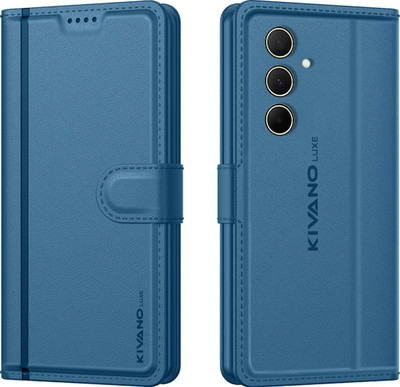 KIVANO LUXE Flip Cover for Samsung Galaxy M55s 5G / Samsung Galaxy F55 5G / Samsung Galaxy M55 5G(Blue, Magnetic Case, Pack of: 1)