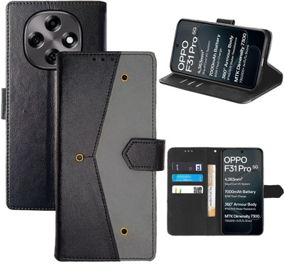 Aaghosh Flip Cover for OPPO F31 Pro 5G(Black, Shock Proof, Pack of: 1)