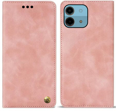 GoPerfect Flip Cover for Ai Plus Nova 5G(Pink, Shock Proof, Pack of: 1)