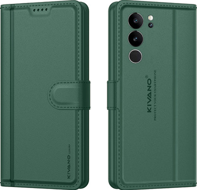KIVANO LUXE Flip Cover for Vivo V29 Pro 5G / Vivo V29 5G(Green, Magnetic Case, Pack of: 1)