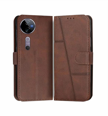 Soul Flip Cover for vivo V40 5G, vivo V40 Pro 5G(Brown, Magnetic Case, Pack of: 1)