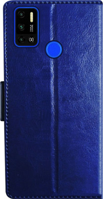 FIXN Flip Cover for Tecno Spark 6 Air(Blue, Shock Proof, Pack of: 1)