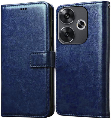 Casotec Flip Cover for Poco F6 5G(Blue, Pack of: 1)