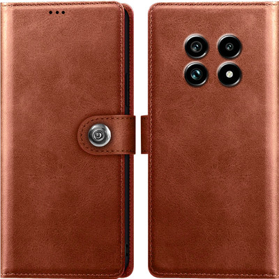Roxel Flip Cover for Realme 13 Pro 5G(Brown, Dual Protection, Pack of: 1)