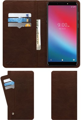 ACM Flip Cover for Lava Z52(Brown, Cases with Holder, Pack of: 1)