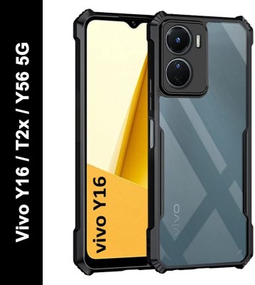 vizo Flip Cover for vivo T2x 5G, vivo Y56 5G, vivo Y16, (IPK)(Black, Camera Bump Protector, Pack of: 1)