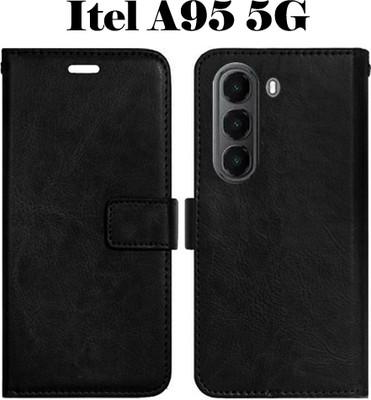 Toklot Flip Cover for Itel A95 5G(Black, Pack of: 1)