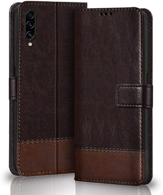 WINDMILL Flip Cover for Samsung Galaxy A70, Samsung Galaxy A70s(Brown, Cases with Holder, Pack of: 1)