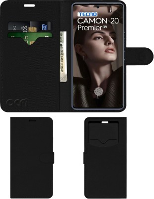 ACM Flip Cover for Tecno Camon 20 Premier(Black, Cases with Holder, Pack of: 1)