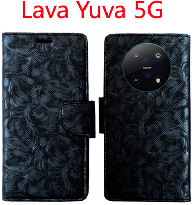 Toklot Flip Cover for Lava Yuva 5G(Black, Pack of: 1)