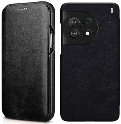 WHITBULL Flip Cover for vivo X90 Pro 5G(Black, Magnetic Case, Pack of: 1)