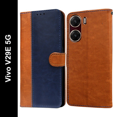 Casotec Flip Cover for Vivo V29E 5G(Blue, Pack of: 1)