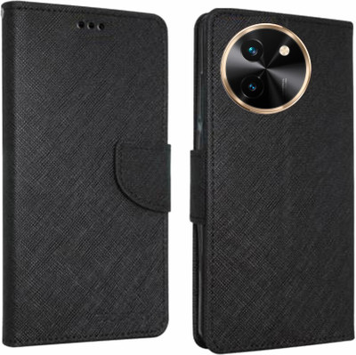 Aleppo Flip Cover for Vivo Y58 5G(Black, Dual Protection, Pack of: 1)