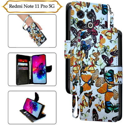PARGO Flip Cover for Redmi Note 11 Pro 5G(White, Pack of: 1)