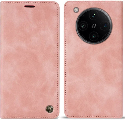 Perkie Flip Cover for OPPO Find X8 Pro 5G(Pink, Dual Protection)