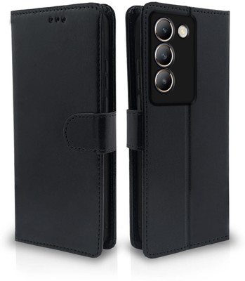 Slugabed Flip Cover for Vivo Y200e 5G, Vivo Y200e, Vivo T3 5G(Black, Cases with Holder, Pack of: 1)