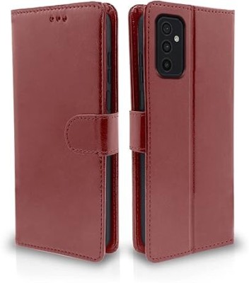 Sudha Flip Cover for Samsung Galaxy M52 5G(Brown, Shock Proof, Pack of: 1)