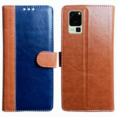 Realgo Flip Cover for Lava Blaze 5G(Brown, Pack of: 1)