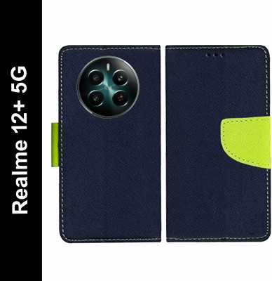Krumholz Flip Cover for Realme 12+ 5G, Realme Narzo 70 Pro 5G(Blue, Dual Protection, Pack of: 1)