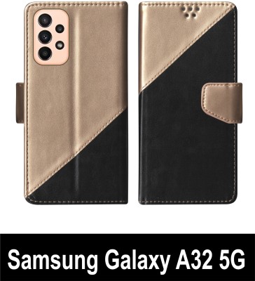 SScase Flip Cover for Samsung Galaxy A32 5G Multicolor(Black, Shock Proof, Pack of: 1)