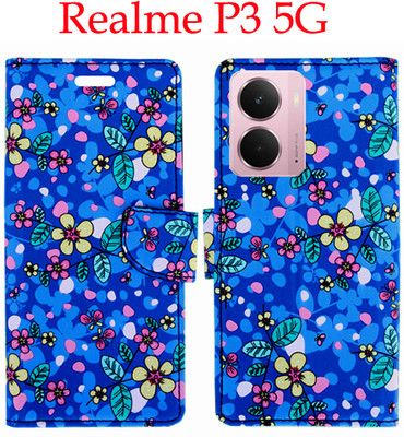 Shanno Enterprises Flip Cover for Realme P3 5G(Blue, Pack of: 1)