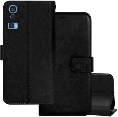 TIKTIK Flip Cover for LAVA BLAZE PRO flip cover | LZX404 flip cover | Pockets | Wallet | Magnet | Black(Black, Magnetic Case, Pack of: 1)