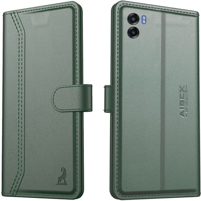 AIBEX Flip Cover for Oppo K10 5G / Realme Narzo 50 5G|Premium Leather Finish | Magnetic Closure | Kickstand(Green, Magnetic Case, Pack of: 1)