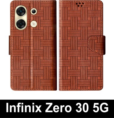 SBMS Flip Cover for Infinix Zero 30 5G(Brown, Shock Proof, Pack of: 1)