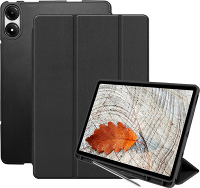 Lilpine Flip Cover for Redmi Pad Pro 12.1 inch Tablet Pen holder Smart case(Black, Shock Proof)