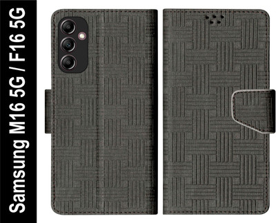 SBMS Flip Cover for Samsung Galaxy M16 5G / Samsung F16 5G Back Cover Case with Magnatic Closure(Black, Shock Proof, Pack of: 1)