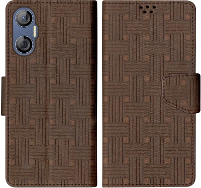 SScase Flip Cover for Tecno POVA Neo 5G(Brown, Shock Proof, Pack of: 1)