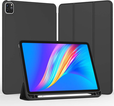Imperium Flip Cover for Apple iPad Pro 6th Gen 11 inch 2022 Tri-Fold Smart Case with Auto Sleep/Wake Feature.(Black, Microfiber Lining, Pack of: 1)