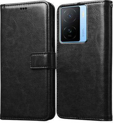 Casotec Flip Cover for iQOO Z7 5G(Black, Pack of: 1)