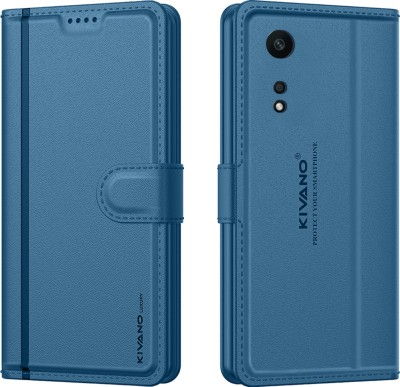KIVANO LUXE Flip Cover for Oppo A58 4G(Blue, Card Holder, Pack of: 1)