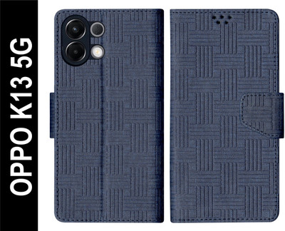 SBMS Flip Cover for OPPO K13 5G Back Cover Case with Magnatic Closure(Blue, Shock Proof, Pack of: 1)