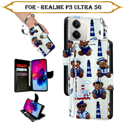 Cutemart Flip Cover for Realme P3 Ultra 5G(Multicolor, Pack of: 1)
