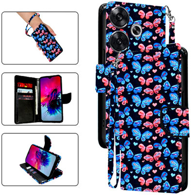 Cutemart Flip Cover for Poco F6 5G(Black, Pack of: 1)