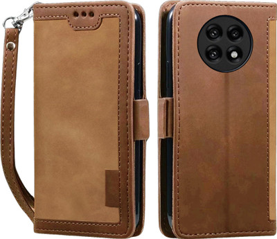GoPerfect Flip Cover for OnePlus 13R 5G | Sheepskin Series Faux Soft Leather Wallet Flip Case(Brown, Magnetic Case, Pack of: 1)