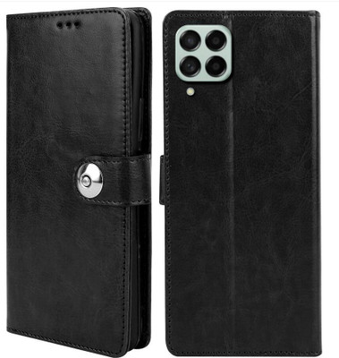 Winkel Flip Cover for Samsung Galaxy M53 5G(Black, Cases with Holder, Pack of: 1)