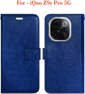 Toklot Flip Cover for iQoo Z9s Pro 5G(Blue)
