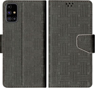 Telecase Flip Cover for Samsung Galaxy M31S(Black, Shock Proof, Pack of: 1)