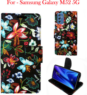 Toklot Flip Cover for Samsung Galaxy M52 5G(Black, Pack of: 1)