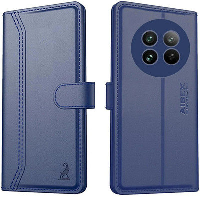 AIBEX Flip Cover for Poco M7 5G / Redmi 14C 5G / Redmi A4 5G / Poco C75 5G |Premium Leather Finish | Magnetic(Blue, Magnetic Case, Pack of: 1)