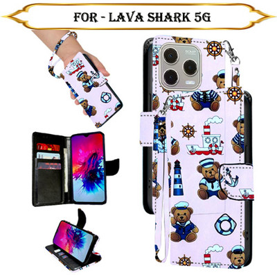SALGO Flip Cover for Lava Shark 5G(Multicolor, Pack of: 1)