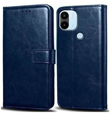Turncoat Flip Cover for Redmi A1 Plus, Redmi A2 Plus, POCO C50, POCO C51(Blue, Grip Case, Pack of: 1)