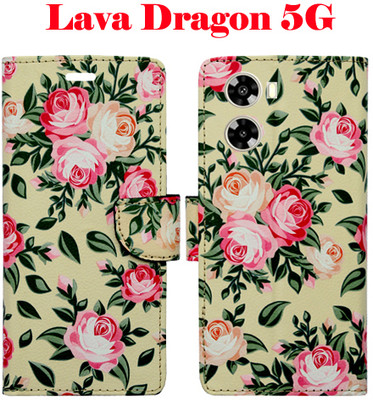 Mxkart Flip Cover for Lava Dragon 5G(Yellow, Pack of: 1)