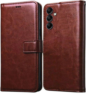 Casotec Flip Cover for Samsung Galaxy F54 5G(Brown, Pack of: 1)