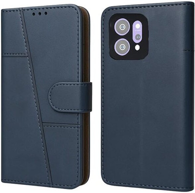 Besmon Flip Cover for Oppo Reno 14 5G Flip Back Cover Case Shockproof Back Cover(Blue, Pack of: 1)