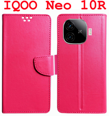Toklot Flip Cover for IQOO Neo 10R 5G(Pink, Pack of: 1)